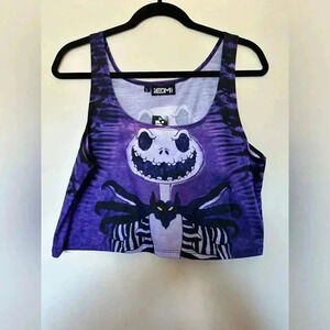NWT IEDM.com Crop Jack Skellington Tank